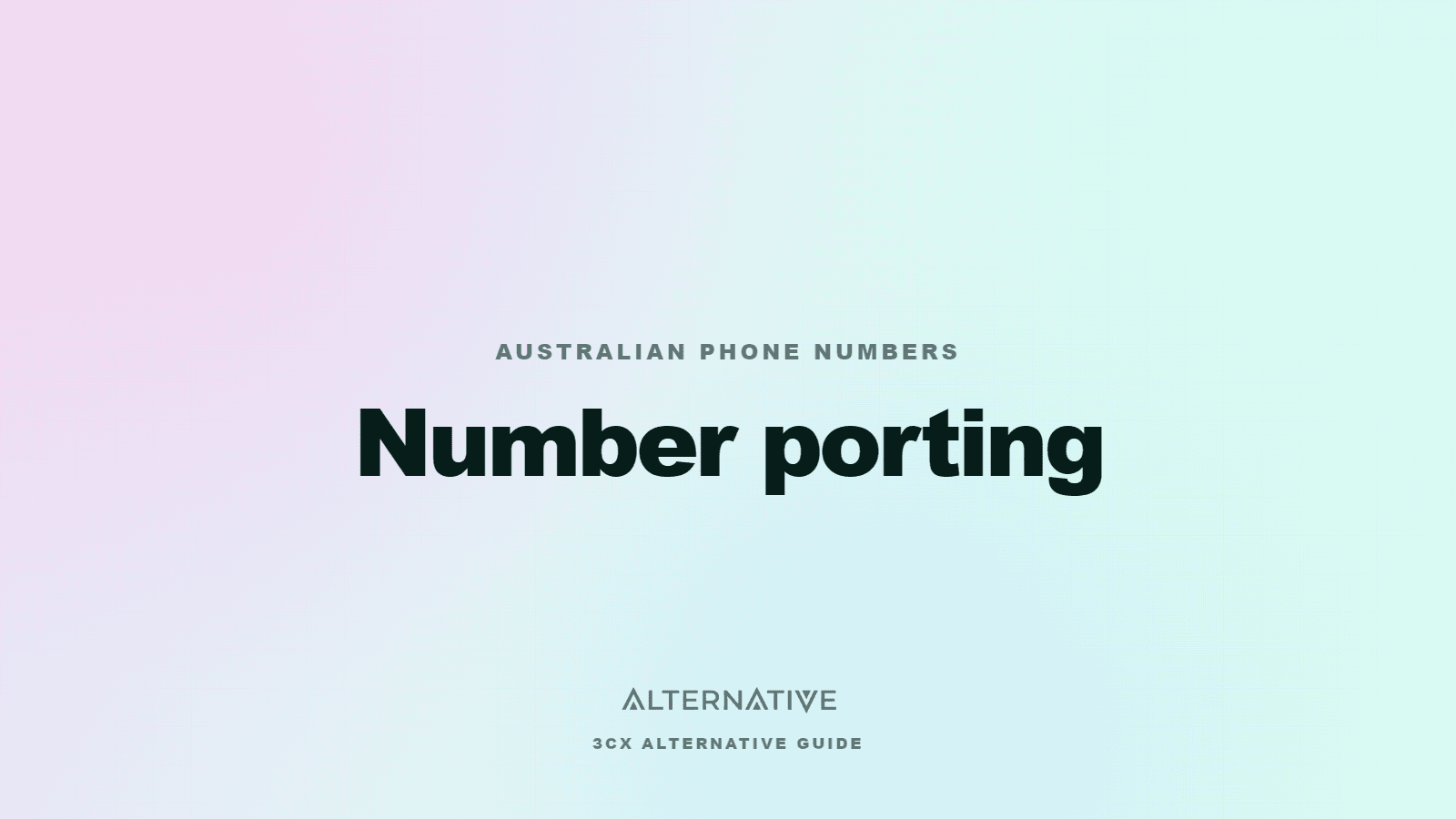 How long does number porting take in Australia?