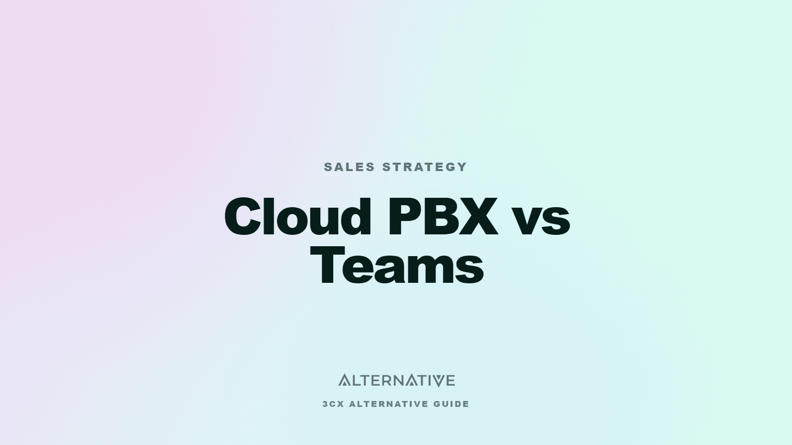 How to position cloud PBX against Microsoft Teams Phone